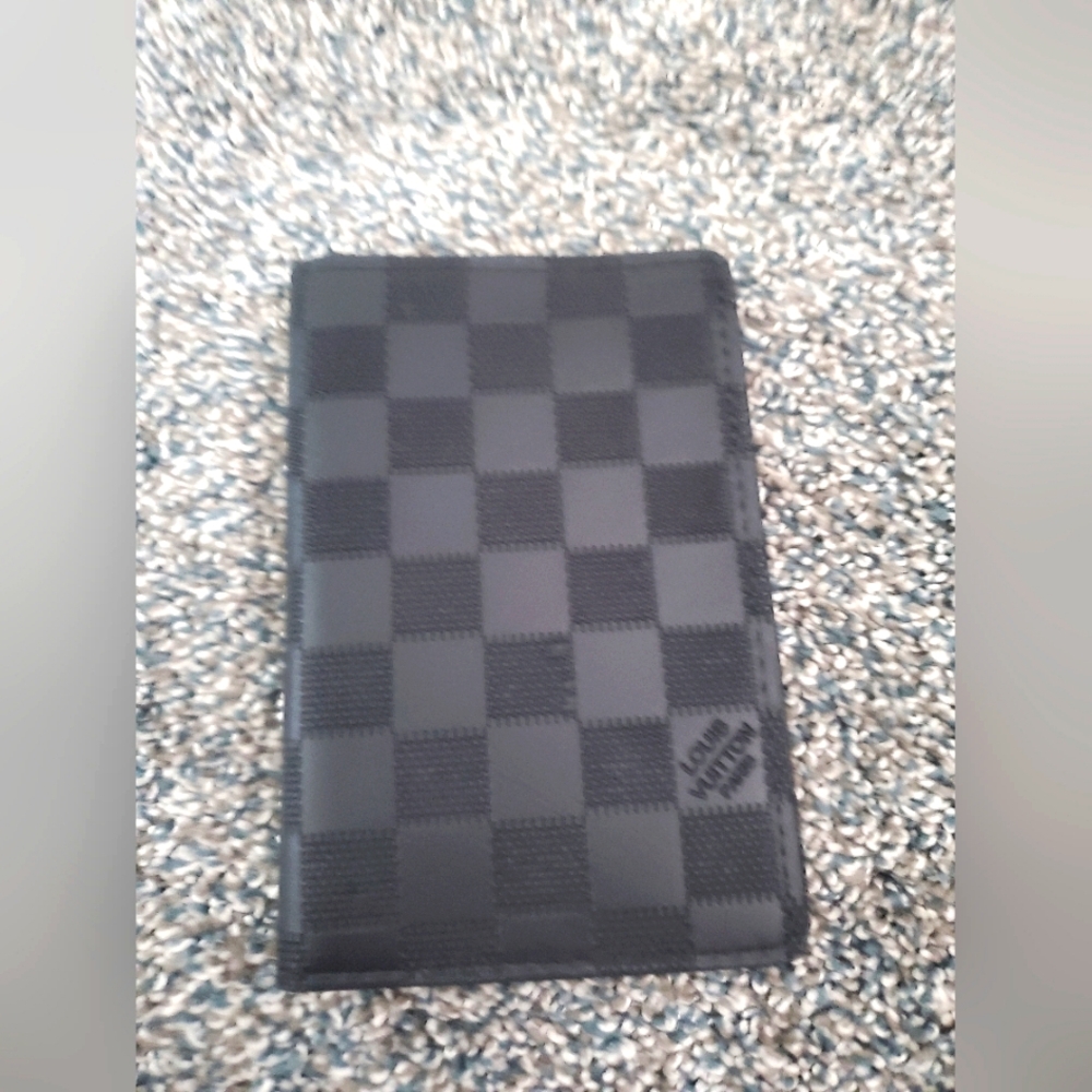 Checkered Black Wallet
